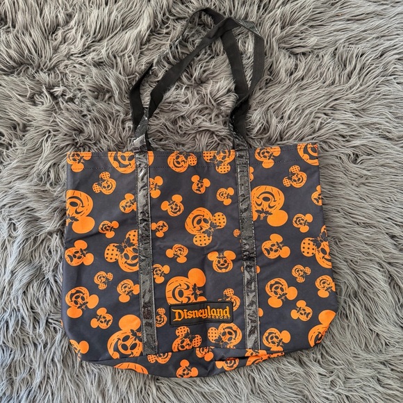Disneyland Resort Handbags - Disneyland Resort Halloween Tote Bag Mickey Pumpkin Orange Black Disney Parks